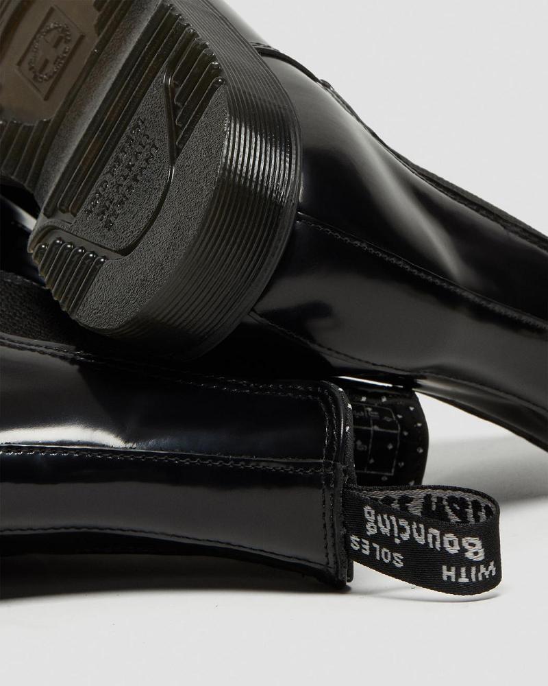 Dr Martens Flora Smooth Lær Ankelstøvletter Dame Svarte | Norge 705PJJ